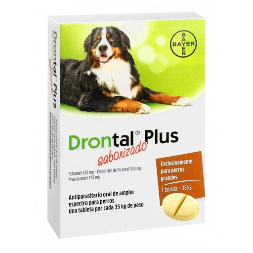 Drontal Plus Saborizado 35Kg Tableta